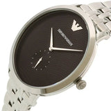 Emporio Armani Classic Quartz Black Dial Silver Steel Strap Watch For Men - AR11161 Authentic Buy Shop Now