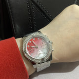 Guess Confetti Diamonds Silver Dial Silver Steel Strap Watch for Women - W0774L7 Authentic Buy Shop Now