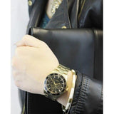 Guess BFF Multifunction Black Dial Gold Steel Strap Watch for Women - W0231L3 Authentic Buy Shop Now