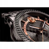 Versace Viamond Quartz Black Dial Grey Steel Strap Watch For Men - VEPO00520 Authentic Buy Shop Now