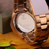Guess Chaser Chronograph Black Dial Rose Gold Steel Strap Watch for Men - W0170G3 Authentic Buy Shop Now