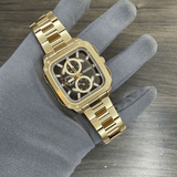 Fossil Inscription Multifunction Black Dial Gold Steel Strap Watch for Men - BQ2656 Authentic Buy Shop Now