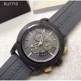 Burberry Sport Endurance Chronograph Grey Dial Grey Rubber Strap Watch for Men - BU7713 Authentic Buy Shop Now