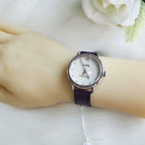 Coach Delancey White Dial Purple Leather Strap Watch for Women - 14502886 Authentic Buy Shop Now