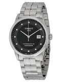 Tissot T Classic Luxury Powermatic 80 Black Dial Silver Steel Strap Watch For Men - T086.408.11.056.00 Authentic Buy Shop Now