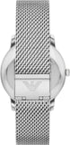 Emporio Armani Minimalist Quartz Blue Dial Silver Steel Strap Watch For Men - AR11571 Authentic Buy Shop Now