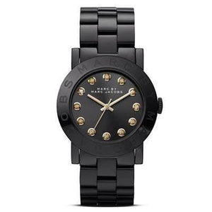 Marc Jacobs Amy Black Dial Black Steel Strap Watch for Women - MBM8595 Authentic Buy Shop Now