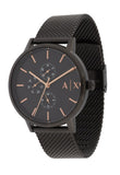 Armani Exchange Cayde Chronograph Black Dial Black Mesh Strap Watch For Men - AX2716 Authentic Buy Shop Now