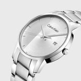 Calvin Klein City Chronograph Silver Dial Silver Steel Strap Watch for Men - K2G2G14X Authentic Buy Shop Now
