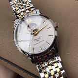 Tissot Tradition Powermatic 80 Open Heart Silver Dial Two Tone Steel Strap Watch For Men - T063.907.22.038.00 Authentic Buy Shop Now