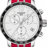 Tissot Quickster Chronograph NBA Houston Rockets Special Edition White Dial Two Tone NATO Strap Watch for Men - T095.417.17.037.12 Authentic Buy Shop Now