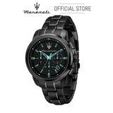 Maserati Aqua Edition Quartz Precision Chronograph Black Dial Watch For Men - R8873644003 Authentic Buy Shop Now