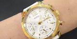 Guess Marina Multifunction White Dial White Rubber Strap Watch for Women - W1025L5 Authentic Buy Shop Now