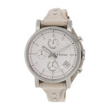 Fossil Boyfriend White Dial Beige Leather Strap Watch for Women - ES3811 Authentic Buy Shop Now