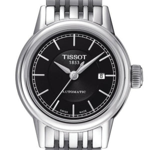 Tissot Classic Carson Powermatic 80 Black Dial Silver Steel Strap Watch For Men - T085.407.11.051.00 Authentic Buy Shop Now