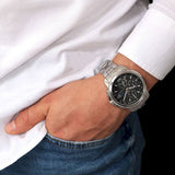 Maserati Successo Solar Edition Black Dial Silver Steel Strap Watch For Men - R8873645003 Authentic Buy Shop Now