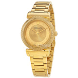 Versace V-Motif Gold Dial Gold Steel Strap Watch for Women - VERE00618 Authentic Buy Shop Now