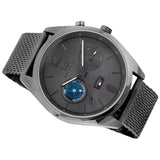 Tommy Hilfiger Deacon Multifunction Black Dial Black Mesh Bracelet Watch for Men - 1791546 Authentic Buy Shop Now