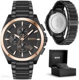 Hugo Boss Grandmaster Black Dial Black Steel Strap Watch for Men - 1513885 Authentic Buy Shop Now