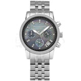 Michael Kors Jet Set Chronograph Blue Dial Silver Steel Strap Watch for Women - MK5021 Authentic Buy Shop Now