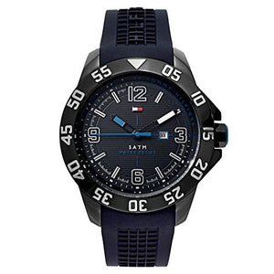 Tommy Hilfiger Sport Multifunction Black Dial Black Rubber Strap Watch for Men - 1790983 Authentic Buy Shop Now