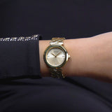 Guess Rumour Quartz Gold Dial Gold Steel Strap Watch For Women - GW0613L2 Authentic Buy Shop Now