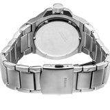 Guess Rigor Quartz Black Dial Silver Steel Strap Watch For Men - W0218G2 Authentic Buy Shop Now