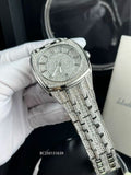 Bulova Phantom Swarovski Crystal Pave Silver Dial Silver Steel Strap Watch for Men - 98B296 Authentic Buy Shop Now