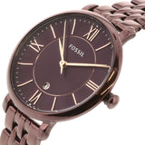 Fossil Jacqueline Brown Dial Brown Steel Strap Watch for Women - ES4100 Authentic Buy Shop Now