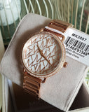 Michael Kors Portia Quartz Silver Dial Rose Gold Steel Strap Watch For Women - MK3887 Authentic Buy Shop Now