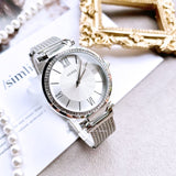 Guess Soho Silver DIal Stainless Steel Mesh Bracelet Watch For Women - W0638L1 Authentic Buy Shop Now