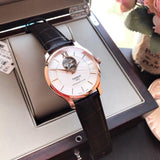 Tissot Tradition Powermatic 80 Open Heart Silver Dial Brown Leather Strap Watch For Men - T063.907.36.038.00 Authentic Buy Shop Now