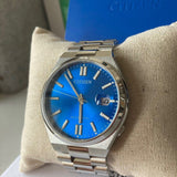 Citizen x Pantone Automatic Blue Dial Silver Steel Strap Watch For Men - NJ0158-89L Authentic Buy Shop Now