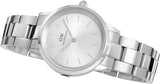 Daniel Wellington Iconic Link White Dial Silver Steel Strap Watch For Women - DW00100205 Authentic Buy Shop Now