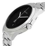 Gucci G Timeless Black Dial Silver Steel Strap Watch For Men - YA126460 Authentic Buy Shop Now