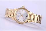 Burberry Heritage White Dial Gold Steel Strap Watch for Women - BU9203 Authentic Buy Shop Now
