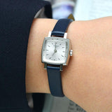 Tissot Lovely Square Silver Dial Blue Leather Strap Watch For Women - T058.109.16.031.00 Authentic Buy Shop Now