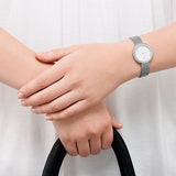 Calvin Klein Firm White Dial Silver Mesh Bracelet Watch for Women - K3N23126 Authentic Buy Shop Now