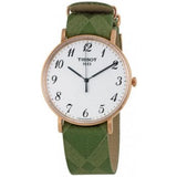 Tissot T Classic Everytime White Dial Green Nylon Strap Watch for Men - T109.610.38.032.00 Authentic Buy Shop Now