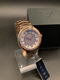 Guess Madison Diamonds White Dial Rose Gold Steel Strap Watch for Women - W0637L3 Authentic Buy Shop Now