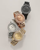 Marc Jacobs Marci Crystals Rose Gold Dial Rose Gold Steel Strap Watch for Women - MBM3192 Authentic Buy Shop Now