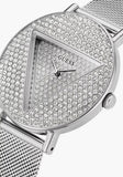 Guess Iconic Diamonds Silver Dial Silver Mesh Bracelet Watch For Women - GW0477L1 Authentic Buy Shop Now
