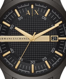 Armani Exchange Hampton Chronograph Black Dial Black Steel Strap Watch For Men - AX2413 Authentic Buy Shop Now