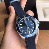 Tag Heuer Aquaracer Blue Dial Blue Rubber Strap Watch for Men - WAY111C.FT6155 Authentic Buy Shop Now