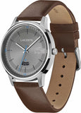 Lacoste Madrid Grey Dial Brown Leather Strap Watch for Men - 2011033 Authentic Buy Shop Now