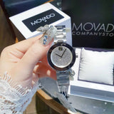 Movado Bold Silver Dial Silver Steel Strap Watch For Women - 3600567 Authentic Buy Shop Now