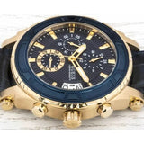 Guess Pinnacle Chronograph Quartz Blue Dial Blue Leather Strap Watch For Men - W0673G2 Authentic Buy Shop Now