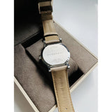 Burberry The City Silver Dial Beige Leather Strap Unisex Watch - BU9010 Authentic Buy Shop Now
