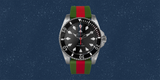 Gucci Dive Automatic Black Dial Two Tone Rubber Strap Watch for Men - YA136349 Authentic Buy Shop Now