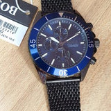 Hugo Boss Ocean Edition Blue Dial Black Mesh Bracelet Watch for Men - 1513702 Authentic Buy Shop Now
